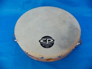 Latin Percussion LP CP 8 Inch Wood Single Row Tambourine - With Head