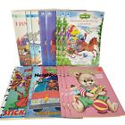14 Vtg 60s - 90s Coloring Books Unused Sesame Street Fairy Tales Rudolph Bugs