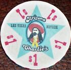 Old $1 ARIZONA CHARLIE'S Casino Poker Chip Vintage Chipco Mold Las Vegas NV 1994