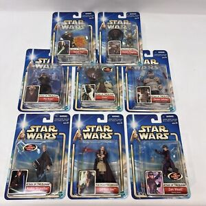 Hasbro Star Wars Attack of The Clones Lot Of 8 Action Figures