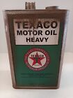 Rusty Texaco Heavy Motor Oil Can 1 Gallon  F-Style -   ( Collectible )