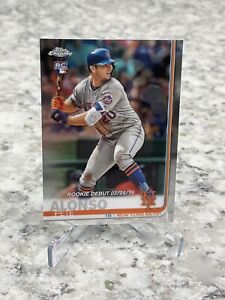 Pete Alonso 2019 Topps Chrome Rookie Debut #52 New York Mets RC