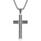 Montana Silversmiths Trinity Lines Cross - Accessories Jewelry Necklace - Nc5273