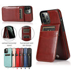 For iPhone 14 13 12 11 Pro Max XS XR 8 7 6+ Leather Wallet Card Stand Case Cover