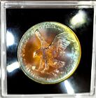 New Listing2021 Silver Eagle Incredible Mega Monster Rainbow Toned Colors No Reserve