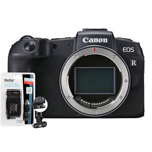 Canon EOS RP Mirrorless Camera Body Black with Replacement Battery and Charger
