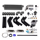 T3 T4 T04E Universal Turbo Stage III&Wastegate+Turbo Intercooler+piping 10PC Kit (For: CRX)