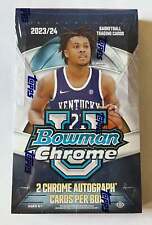 2023-24 Topps Bowman University Chrome Basketball Hobby Factory Sealed Box