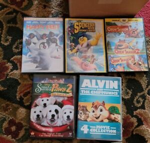 Lot Of 5 Dvds For Kids