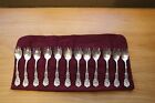 12 ea. Reed and Barton Sterling Flatware, Francis I 1st, Ice Cream Fork, 5 3/8 