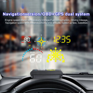 Q10 Auto HUD OBD Meter Head Up Display Overspeed Warning Navigation Alarm Tools