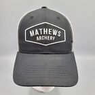 Mathews Archery Hat Cap Snapback Trucker Black Bow Hunter Outdoor Sport Adult