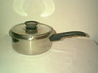 NICE VINTAGE VOLLRATH STAINLESS STEEL 18-8 3 PLY 2 1/2 QT POT WITH DOMED LID