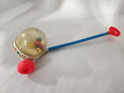 Fisher Price Vintage 1980 Corn Popper Push Toddler Toy Popcorn Works Perfectly
