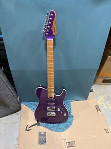 New ListingFlaw Solid TL Electric Guitar RT-240328-9 GR-Modern-T Poplar Body Purple