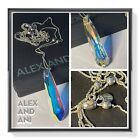 Alex And Ani Swarovski Crystal Galaxy Infusion Pendant Necklace Sterling 925