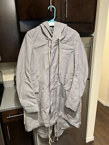 Rick Owens DRKSHDW SS18 Fishtail Parka in Stone SIZE S