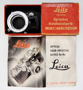 Leica NOOKY/NOOKY-HESUM Close-up Attachment for 5cm Elmar ......... Minty w/Box