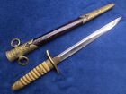 ORIGINAL EARLY WW2 JAPANESE IMPERIAL NAVY DAGGER AND SCABBARD EXCELLENT
