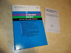 New TI-99/4A TI99 Original TI EXTENDED BASIC Programming Manual Book & Ref Card