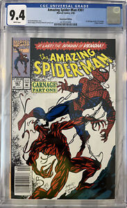 Amazing Spider-man #361 CGC 9.4 WP NEWSSTAND 1st App. of Carnage! - KEY ISSUE