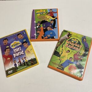 The Wiggles Lot Of 3 DVDs - Wiggly Gremlins, Wiggly Safari, Space Dancing
