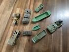 Vintage Military Vehicles Miniature Army Toy Bundle. Metal and plastic. Lot of 9