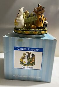 Old Virginia Candle Capper Halloween Boo Bears New In Box