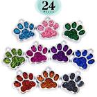 Animal Cat Dog Paw Print Charms Glitter Footprint Beads for DIY Jewelry Making