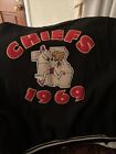 VINTAGE Kansas City Chiefs 1969 Varsity Jacket, Leather Sleeves