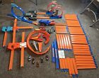 140+ Hot wheels Track/Pieces; 3 Motorized Launchers That Shoot 4 Cars, Huge Lot