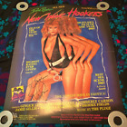 NEW WAVE HOOKERS - ORIGINAL FOLDED VIDEO POSTER - SIGNED BY GINGER LYNN!