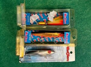 Vintage MirrOlure Fishing Lures, Lot of 3, NOS