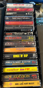 Vintage Rap Hip Hop Cassette 15 Tape Lot in zip case