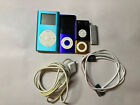 Lot of 4 Apple iPods. Nano/Classic/Shuffle As Is Untested