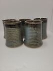 Handmade Pottery No Handle Mugs Cups 4 1/2 