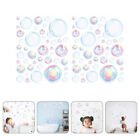 2 Sheets Wall Decorative Stickers Girls Wallpaper Accessories