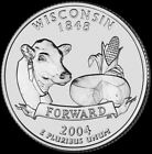 2004 P Wisconsin State Quarter New U.S. Mint 