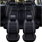 For Toyota Camry Full Set PU Leather Car 5 Seat Covers Cushion Protector Pad Mat