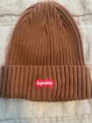 supreme brown beanie great condition