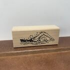 1998 Stamp Francisco Swimming Swimmer Woman Girl Wood Rubber Stamp Crafts 54013