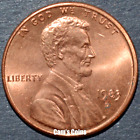 1983 D Lincoln Memorial Penny, Brilliant Uncirculated Cent, RED