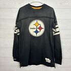 MITCHELL & NESS THROWBACKS PITTSBURGH STEELERS LONG SLEEVE JERSEY SHIRT LARGE