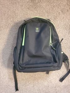 Black Monster Energy Bookbag Laptop Bag Backpack