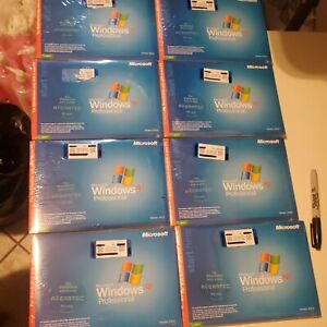 LOT OF 8 SEALED Windows XP Professional version 2002 0801 Part Number:X08-48124