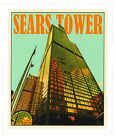 Sears Tower - Vintage Travel Logo Sticker (Reproduction)