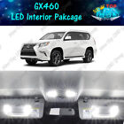 White LED Lights Interior Package Kit for 2010 - 2018 2019 Lexus GX460