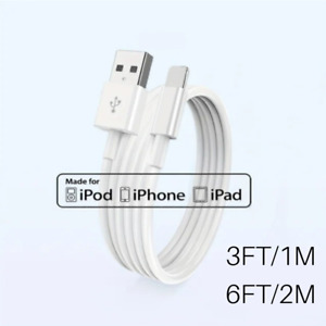 3/6Ft USB Data Fast Charger Cable Cord For Apple iPhone 6 7 8 X 11 12 13 14 MAX