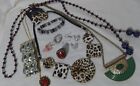 10 Piece Costume Jewelry Lot All Wearable Estate Finds-2 Sets, A/B, Pink Bird +