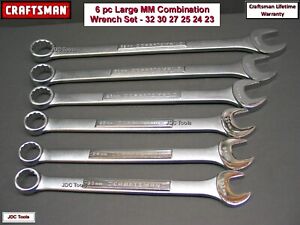 Craftsman 6 pc Large Metric Wrench Set 32 30 27 25 24 23MM